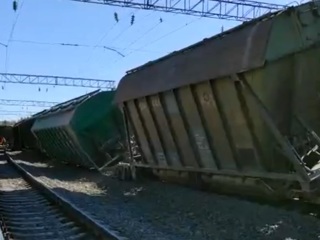 Появилось видео с места ЧП на железной дороге в Карелии
