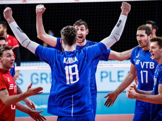 Российские волейболисты обыграли Иран в матче Лиги наций
