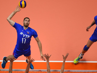 Российские волейболисты обыграли Бразилию в Лиге наций
