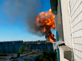 Пожар на АЗС в Новосибирске потушили
