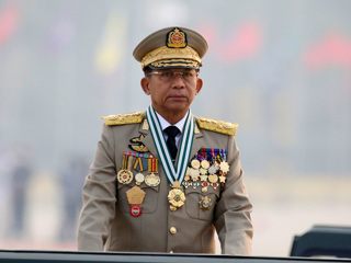 Глава военного правительства Мьянмы прибыл в Москву