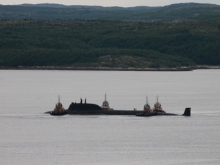 Атомная подлодка Казань прибыла в Североморск для участия в параде