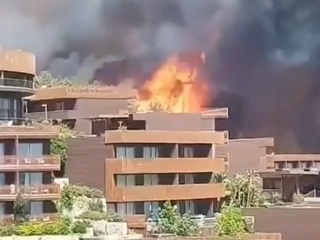 Лесной пожар в Бодруме потушен, туристов вернули в отели
