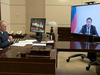 Новости на России 24. Владимир Путин провел рабочую встречу с временно исполняющим обязанности руководителя Тывы