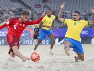 Пляжный футбол. Бразилия проиграла Швейцарии на чемпионате мира в Москве