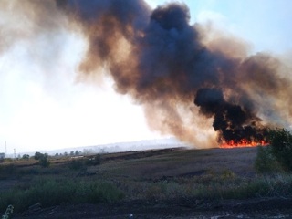 В Самарской области потушен крупный пожар в районе ГПЗ