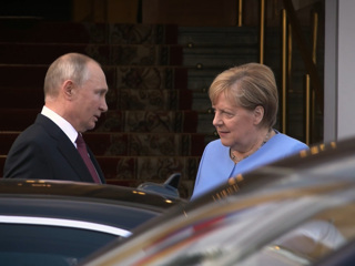 Как прощались Путин и Меркель