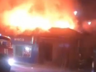 В Подмосковье произошел крупный пожар в кафе