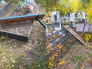 Вандалы с корыстным умыслом разгромили кладбище на Южном Урале
