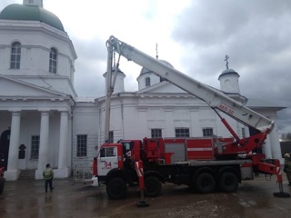Огонь повредил церковь XIX века под Нижним Новгородом