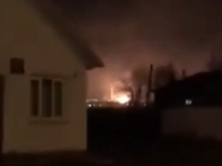 В Уфе произошел взрыв и пожар на заводе по переработке нефти
