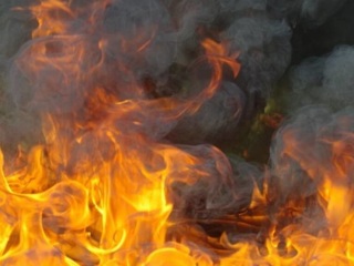 В Приморье случился крупный пожар на территории базы отдыха