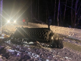 Водитель снегохода погиб после столкновения с деревом