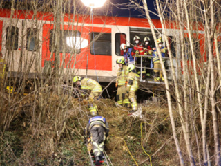 На месте столкновения поездов в Баварии работают больше 200 спасателей