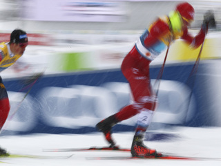 Лыжный марафон. Россияне и норвежцы ведут тактическую борьбу