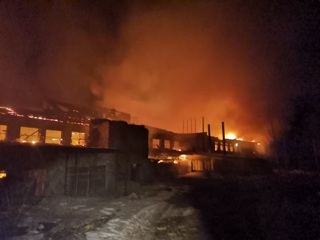 На стекольном заводе под Владимиром произошел крупный пожар