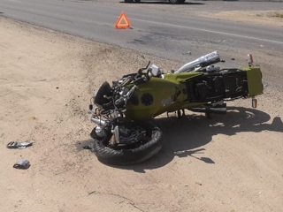 В ночной аварии пострадал калужский мотоциклист
