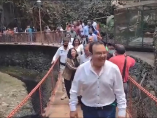В Мексике подвесной мост обрушился с людьми во время открытия
