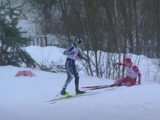 Большунов и Устюгов столкнулись во время спринта Кубка России