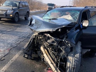 В Приморье водитель внедорожника спровоцировал ДТП, пострадали 7 человек