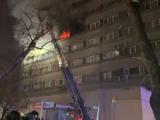 Во время пожара в московском отеле погибли дети