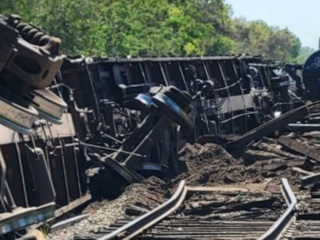 Во Флориде потерпел крушение железнодорожный состав с пропаном