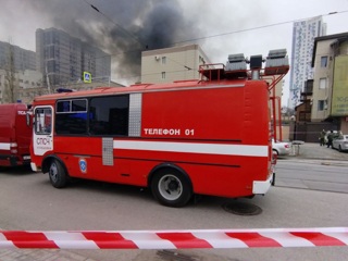 Один человек погиб при пожаре в Погрануправлении ФСБ в Ростове-на-Дону