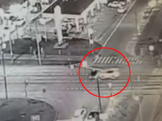 В крупной московской аварии пострадал пешеход