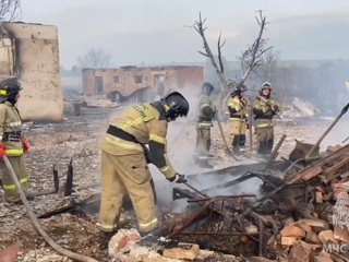 Крупный пожар унес жизни двух человек в удмуртской деревне
