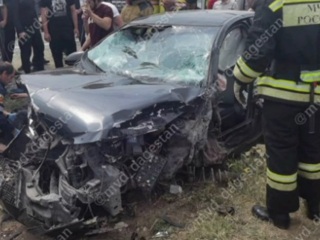 В аварии с участием пяти машин пострадали семь человек