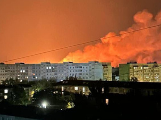 Во время пожара на газовой станции в Бердянске произошел взрыв