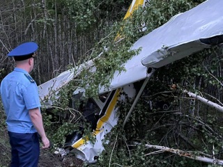 Частный самолет упал в черте Новосибирска