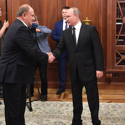 Владимир Путин встретился с лидером КПРФ Геннадием Зюгановым Владимир Путин встретился с лидером КПРФ Геннадием Зюгановым