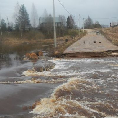 Количество подтопленных территорий в Новгородской области увеличилось в 4-х районах Количество подтопленных территорий в Новгородской области увеличилось в 4-х районах