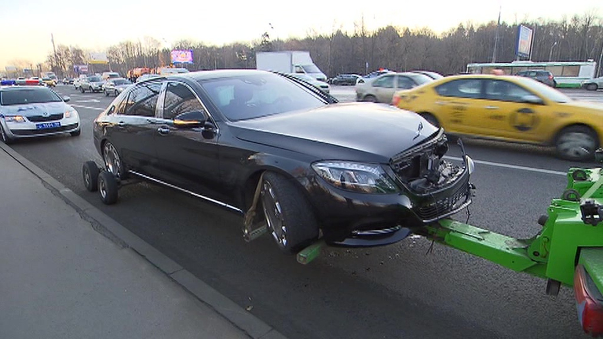 Аварии Mercedes s class w222