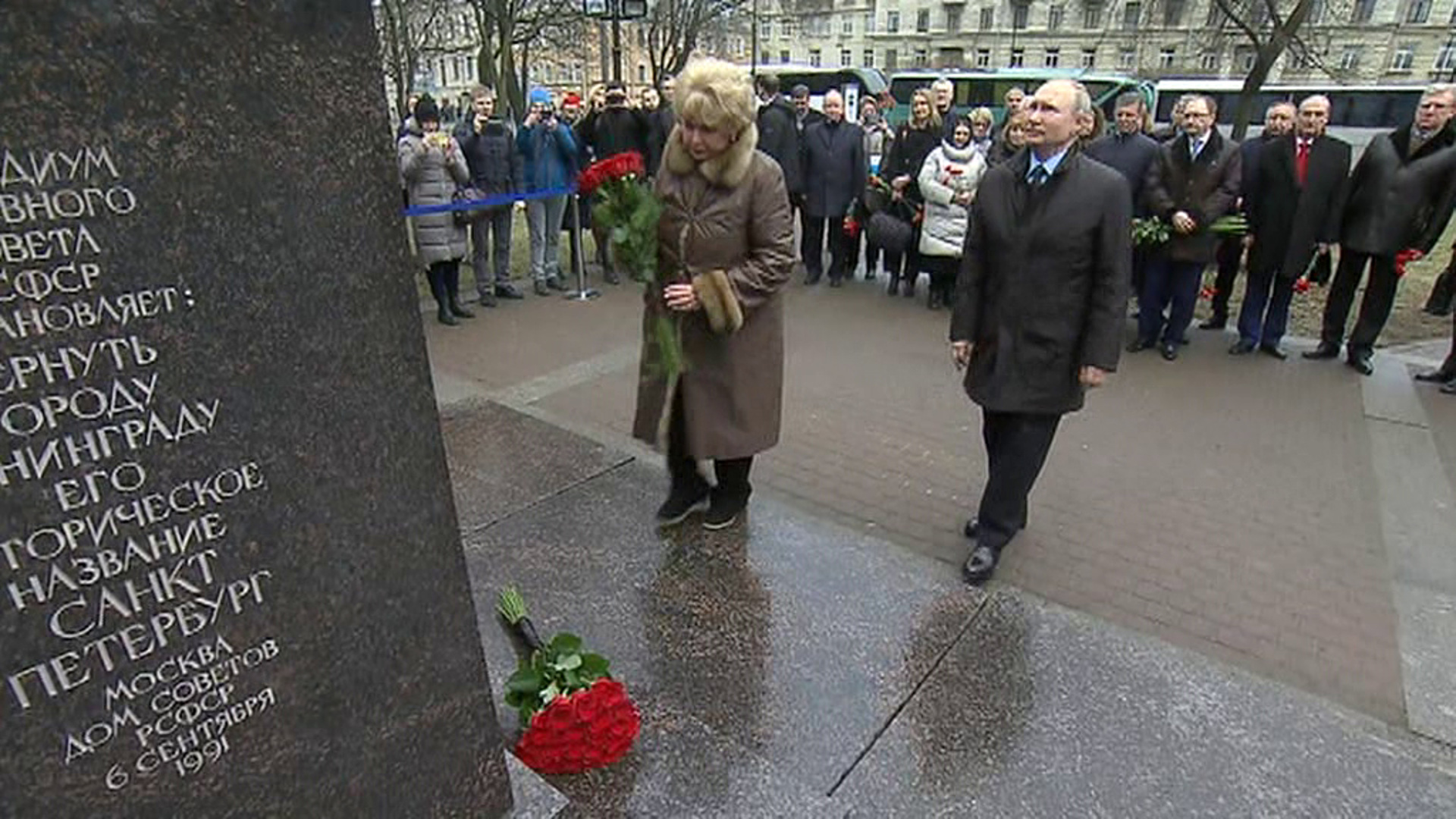 Открытие памятника Собчаку в Санкт Петербурге