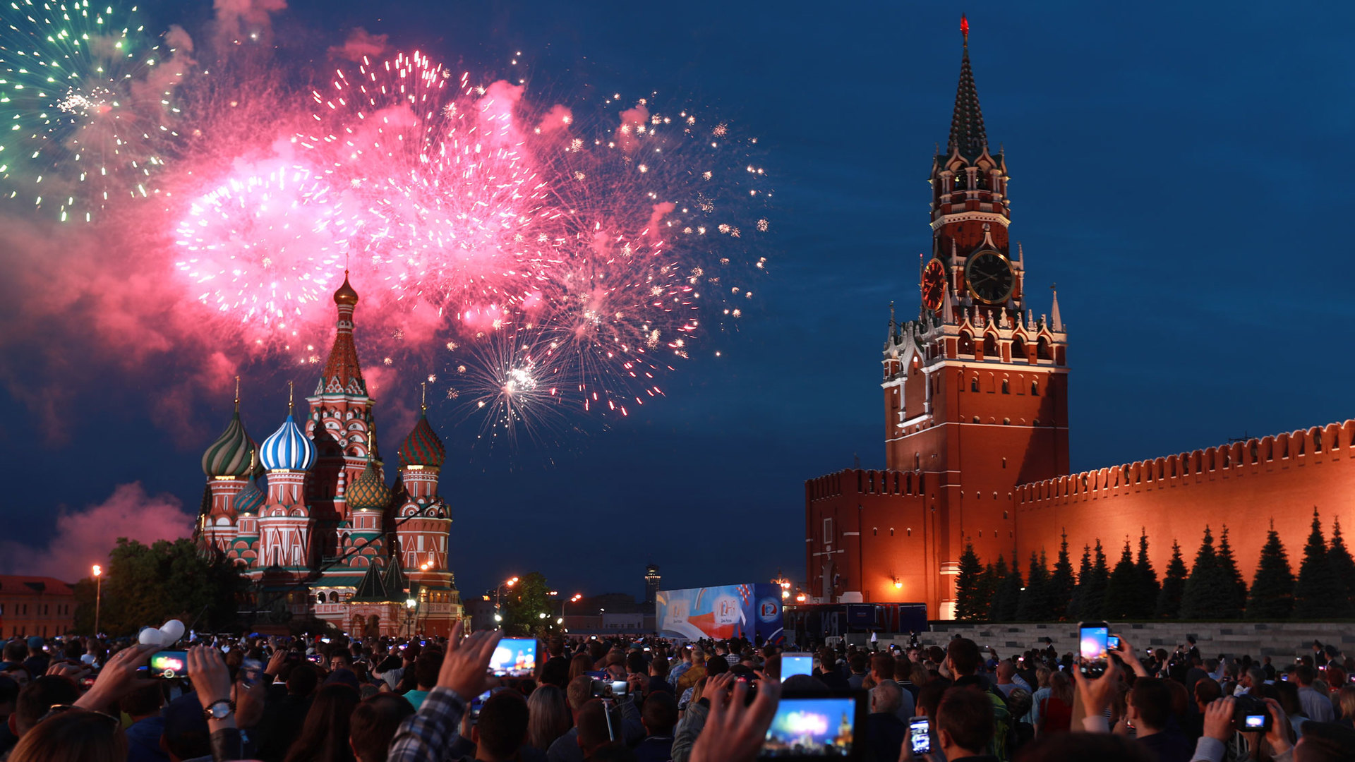 Фото салюта на красной площади