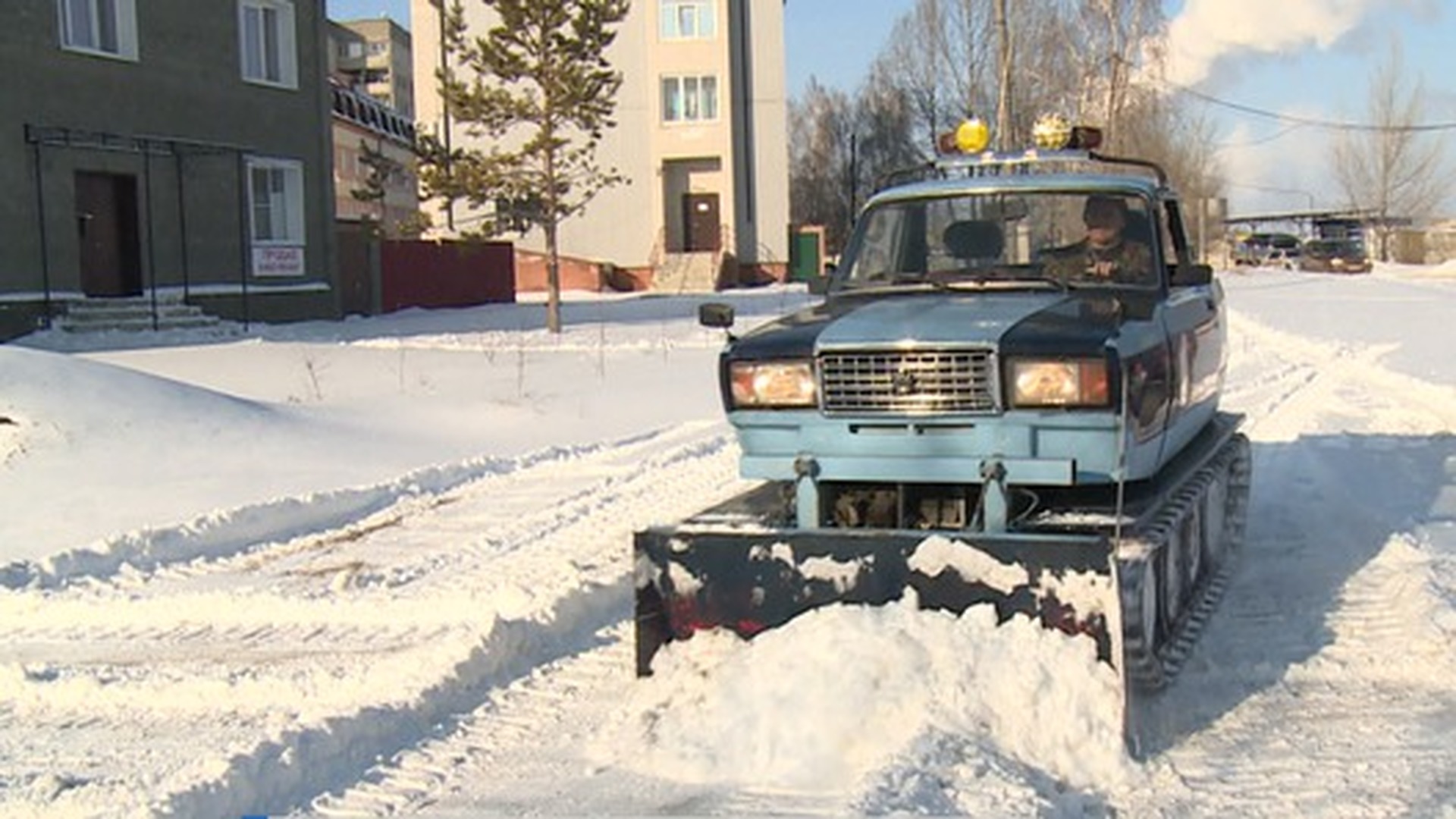 Снегоуборочная машина из Жигулей