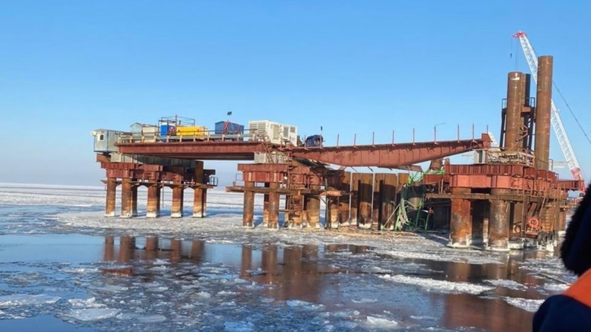 Стройка моста в Климовке Самарской области