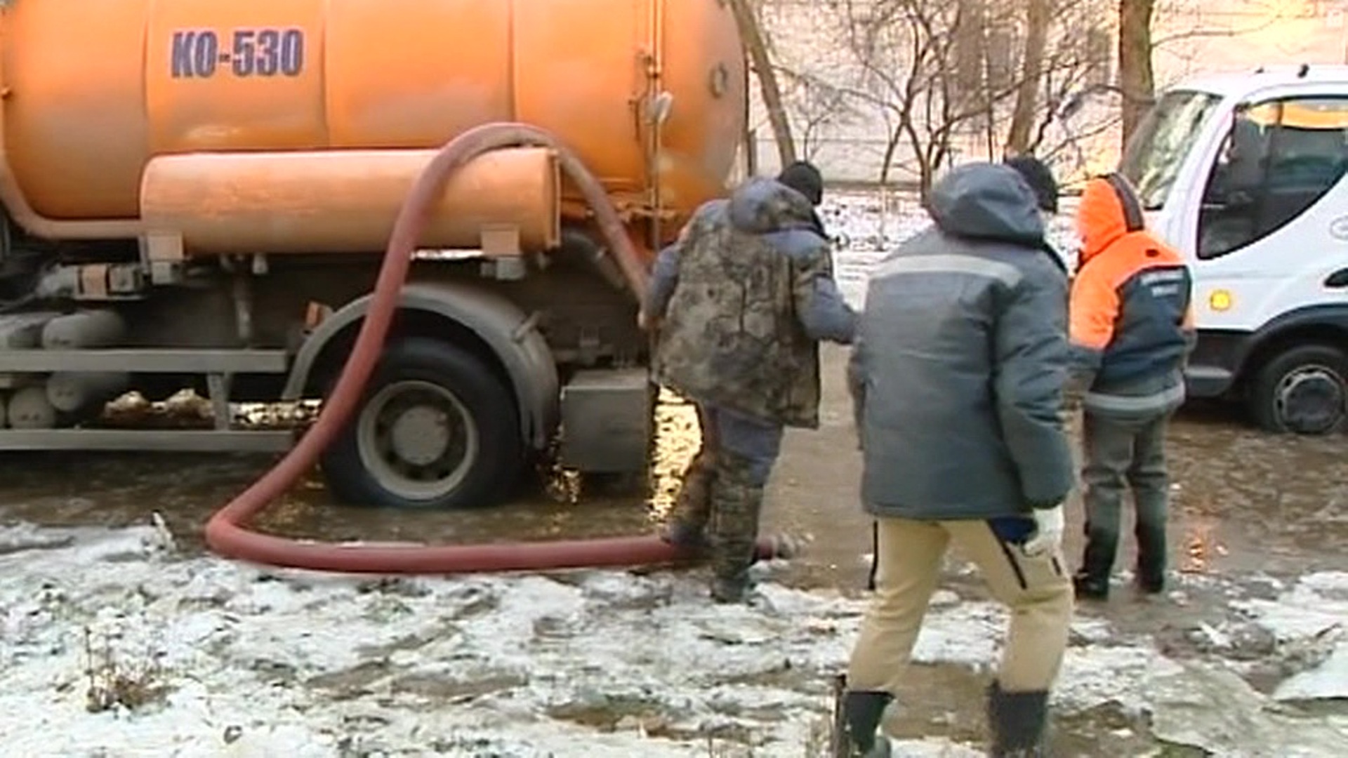 Прорыв трубы в Балашихе