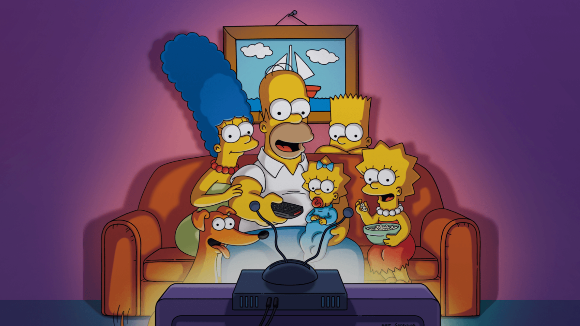 Фото семьи симпсонов на диване