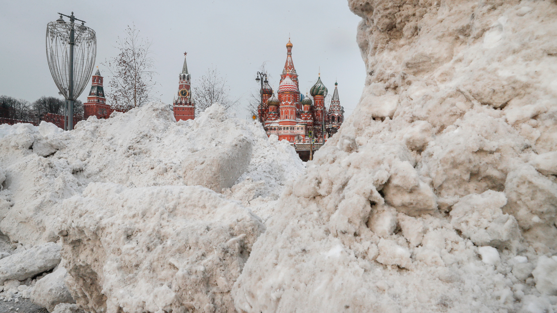 Москву завалило снегом 2022