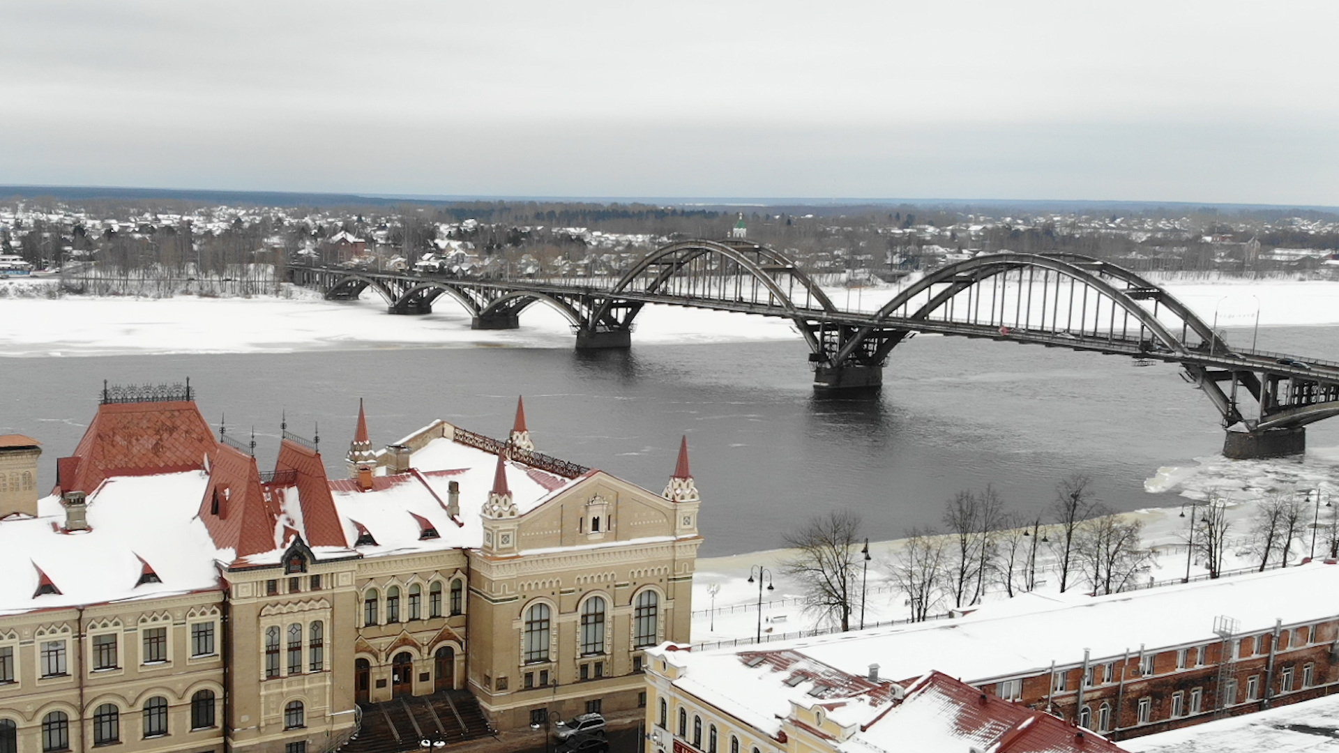 Новый мост в Ярославле через Волгу