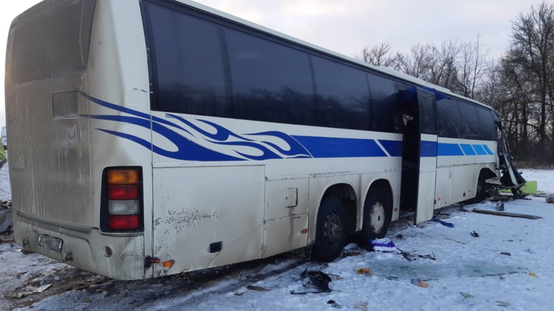 Дагестанский автобус попал в дтп