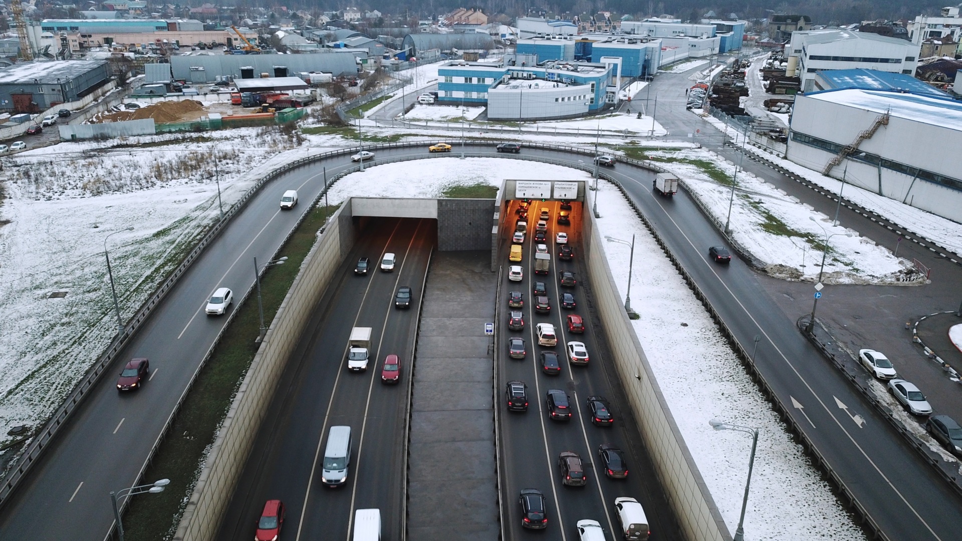 Серебряноборский тоннель в Москве