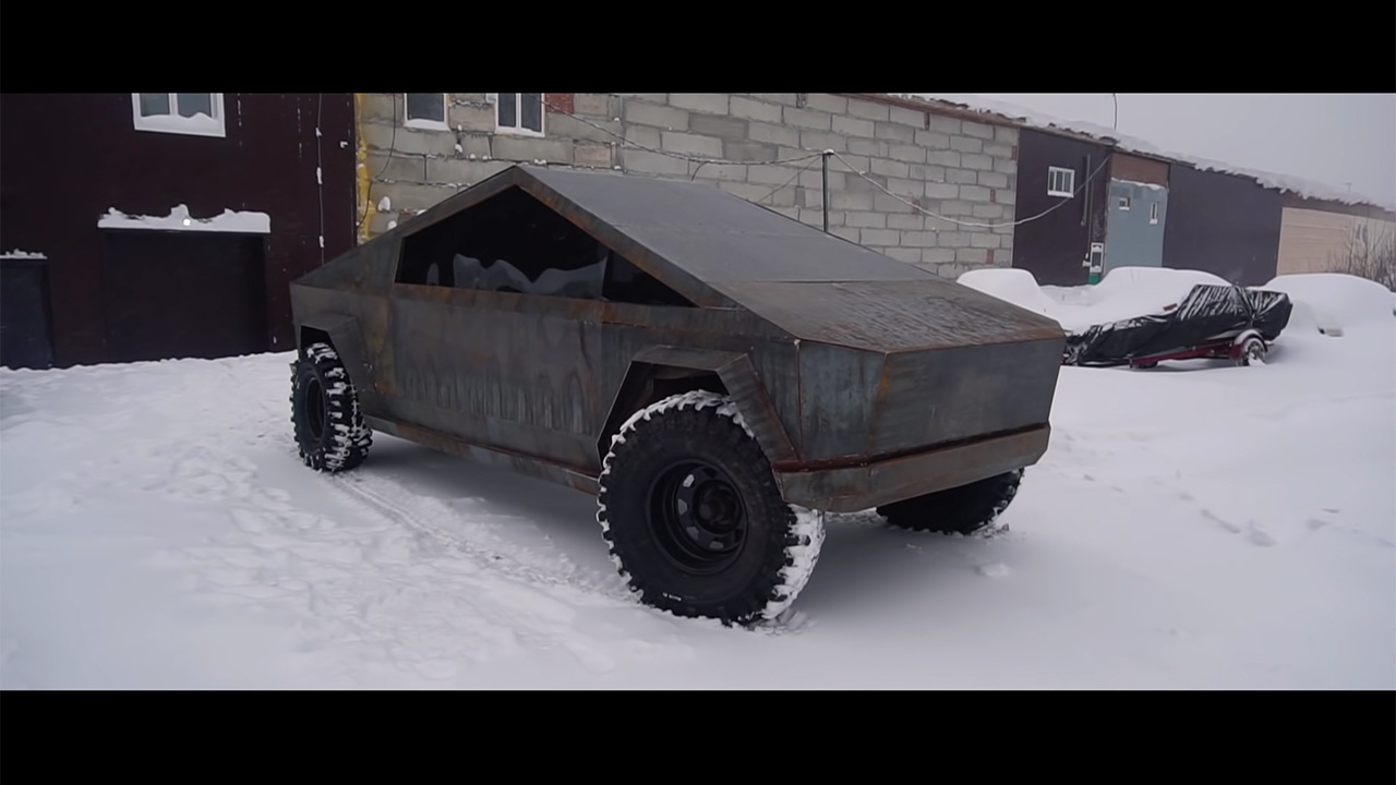 В России сделали ещё один Cybertruck — теперь из УАЗа