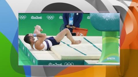 Спортсмен сломал ногу на Олимпиаде