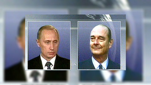 Владимир Путин и Жак Ширак обсудили итоги заседания Совбеза ООН
