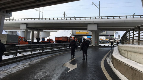 В Москве затопило Тушинский тоннель