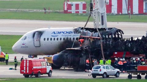 МАК уточнил, что произошло со сгоревшим SSJ-100 после удара молнии